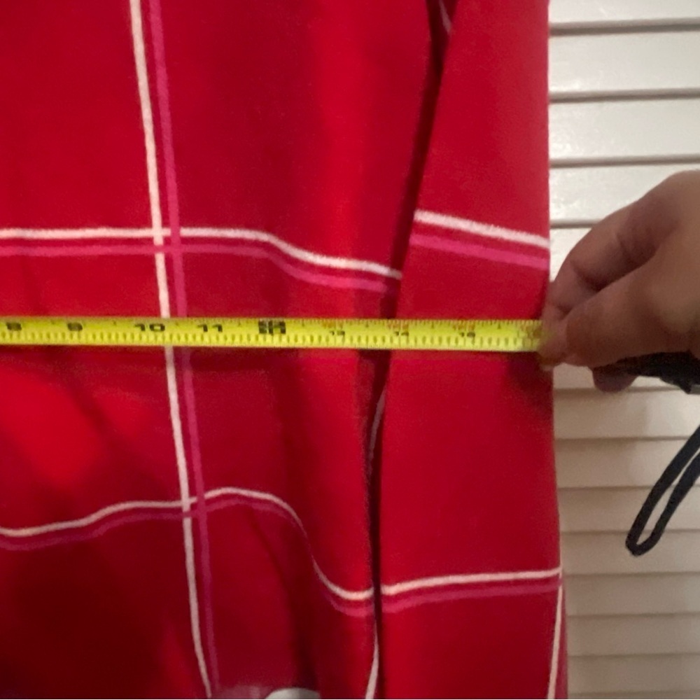 Tahari Red Sweater with White pink stripes includes matching headband - Picture 8 of 8